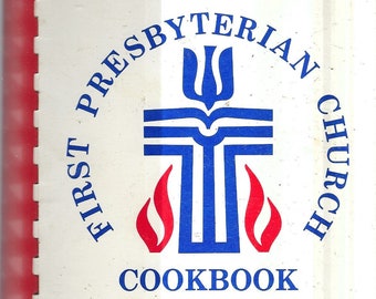 Shenandoah Iowa vintage 1989 First Presbyterian Church Cookbook IA Community Favorite Recipes Collectible Spiral Bound Rare Local Cook Book