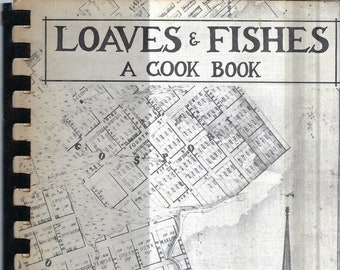 Norfolk Virginia vintage 1963 Freemason Street Baptist Church Loaves & Fishes Ethnic Cookbook Va Community Collectible Rare Local Cook Book