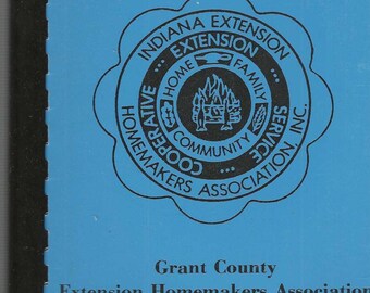 Marion Indiana vintage 1988 Grant County Extension Homemakers Ons favoriete receptenkookboek IN Community Favoriet zeldzaam kookboek voor verzamelaars