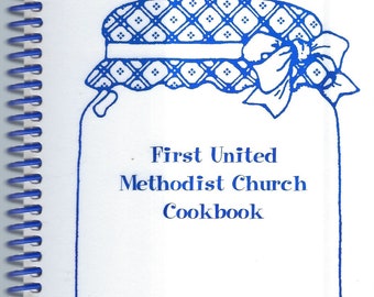 Jesup Iowa vintage First United Methodist Church Cookbook IA Community Favorite Recipes Collectible Souvenir Spiral bound Rare Cook Book
