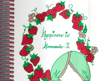 Altoona Iowa vintage 1999 Methodist Church Happiness Is Homemade II Cookbook IA Community Favorite Recipes Collectible Rare Local Cook Book