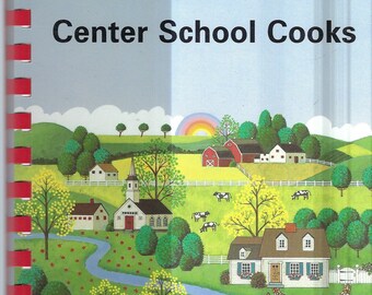 Libro de cocina de la escuela del centro de East Hampton, Connecticut, año 2000, recetas favoritas de la comunidad de CT, recuerdo coleccionable, libro de cocina local raro