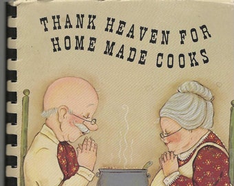Oklahoma City OK vintage 1990 Quail Spring Methodist Church Thank Heaven For Home Made Cookbook Community Favoriete recepten Zeldzaam kookboek