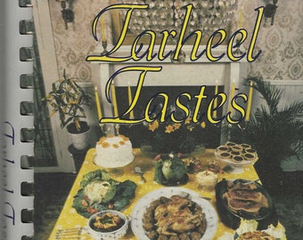 Raleigh Charlotte Greensboro Durham Winston-Salem NC vintage North Carolina American Cancer Society ACS Tarheel Tastes Cookbook Cook Book