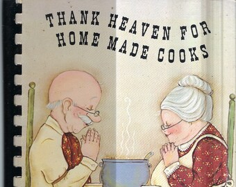 Tomball Texas vintage 1989 First Baptist Church Thank Heaven For Home Made Cooks Cookbook TX Community Favorites Collectible zeldzaam kookboek