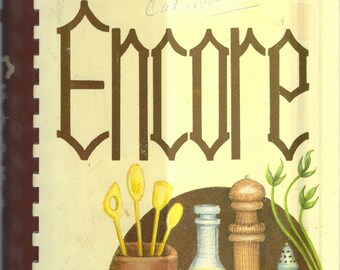 Libro de cocina vintage Walker School & Friends Encore de los años 80 de Marietta, Georgia. Recetas favoritas de la comunidad de GA. Libro de cocina local coleccionable de recuerdo.
