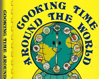 Cooking Time Around The World vintage 1982 International Council of Jewish Women Cookbook Passover & Ethnic Recipes World-Wide Rare Book