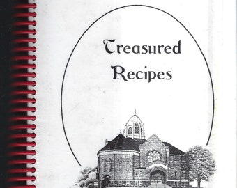Ames Iowa vintage First Methodist Church Treasured Recipes Cookbook IA Community Favorites Collectible Spiral Bound Rare Local Cook Book
