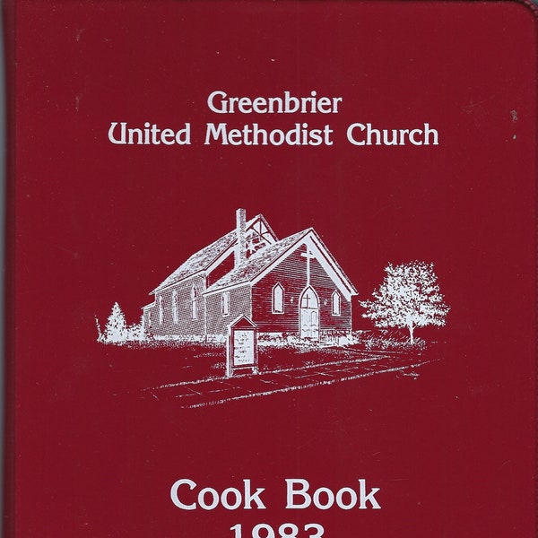 Bagley Iowa vintage 1983 Greenbrier United Methodist Church Cookbook IA Community Favorite Recipes Collectible Souvenir Spiral Bound Rare