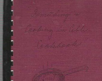 Libro de cocina vintage Something's Cooking in Cobb County de Marietta, Georgia Libro de cocina coleccionable de favoritos de la comunidad de GA