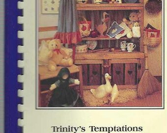 Lilburn Georgia vintage 1987 Trinity Lutheran Church Temptations Cookbook GA Community Favorite Recipes Collectible Memorabilia Cook Book
