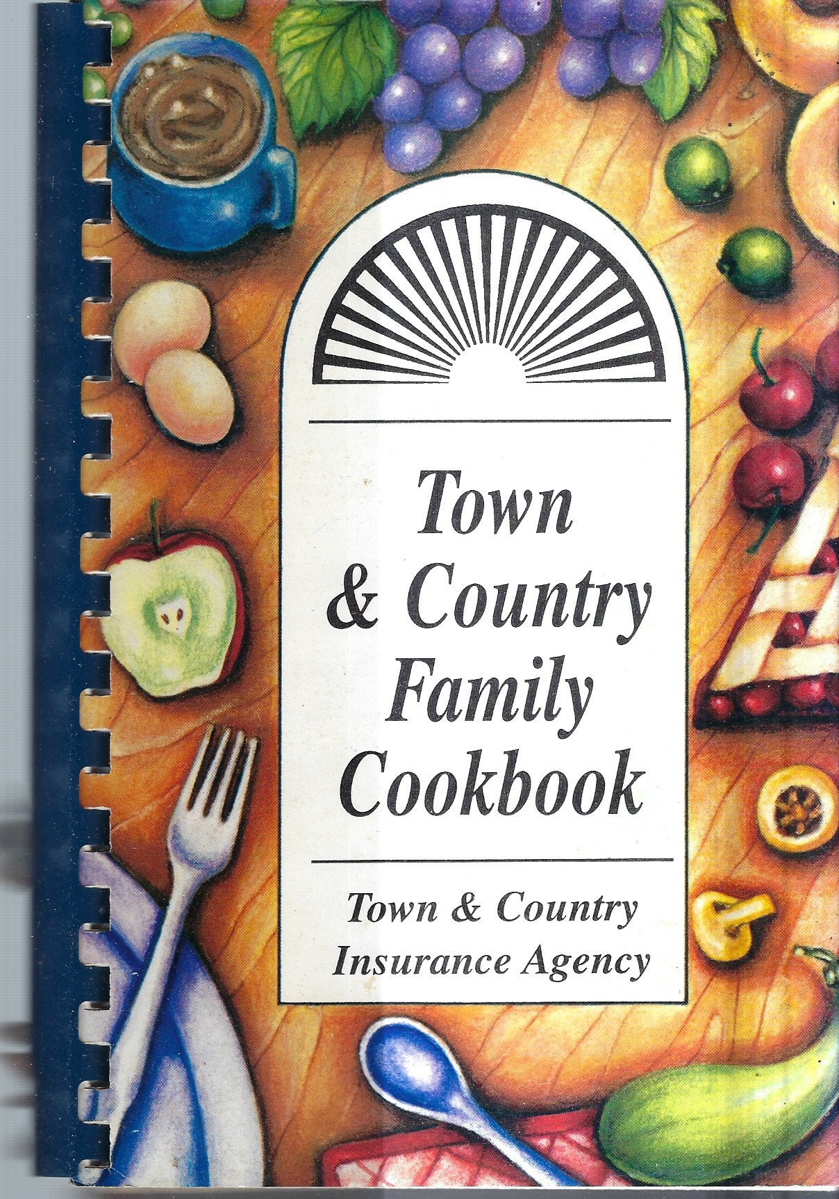 Country Cookbook Graphics Houston Texas Vintage 1997 Town & Country Insurance Agency Family ...