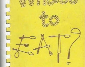 Fond du Lac Wisconsin vintage 1977 St. Lawrence Seminary Ouders What's To Eat Kookboek WI Community Verzamelobject Lokale advertenties Zeldzaam kookboek