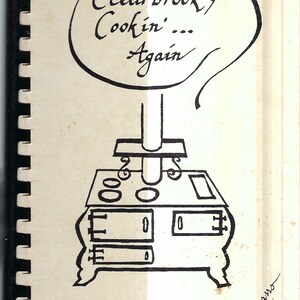 Rolling Meadows Illinois vintage 1985 Friends of Clearbrook Center Cookin Again Cookbook IL Community Collectible Souvenir ERare Cook Book