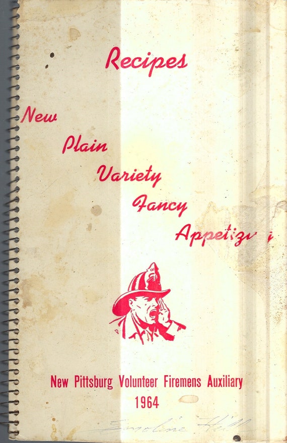 New Pittsburg Ohio Vintage 1964 Volunteer Firemens Auxiliary