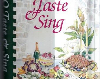 Richmond Virginia vintage 1996 St Stephen&#39;s Episcopal Church O Taste & Sing HC Cookbook Va Community Favorites Collectible Rare Cook Book