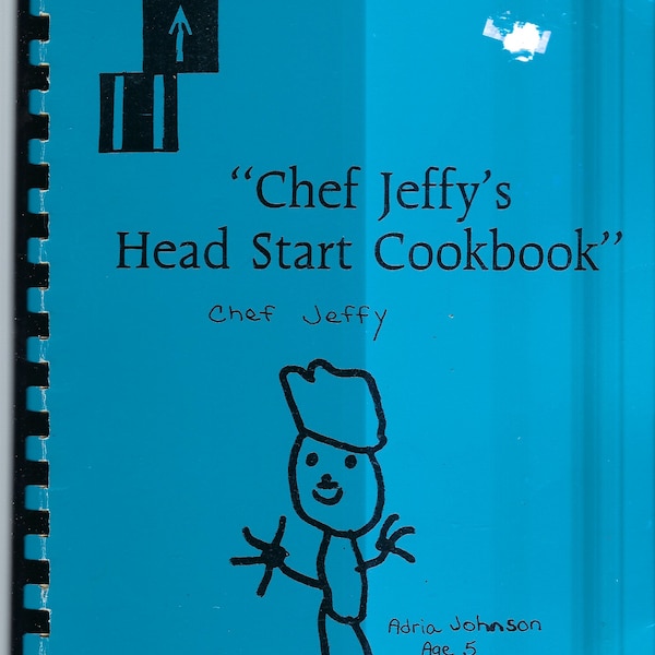 Pierre South Dakota vintage 1985 Head Start Chef Jeffy's Cookbook SD Community Favorite Recipes Collectible Souvenir Rare Local Cook Book
