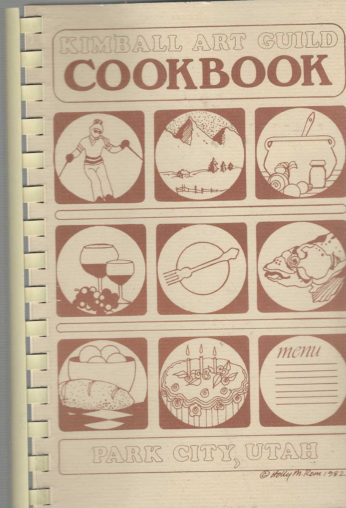 Park City Utah Vintage 1982 Kimball Art Guild Cookbook UT Community ...