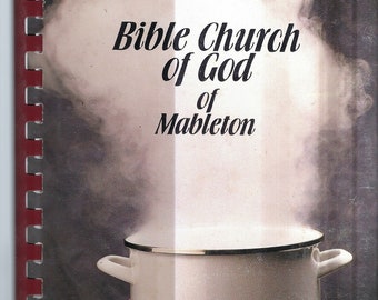 Mableton Georgia vintage Bible Church of God Cookbook GA Community Favorite Recipes Collectible Souvenir Spiral Bound Rare Local Cook Book