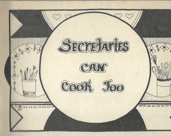 Libro de cocina vintage de 1982 Las secretarias también pueden cocinar de West Hartford, Connecticut Receta favorita de la comunidad de CT Objeto de colección de recuerdos Libro de cocina raro