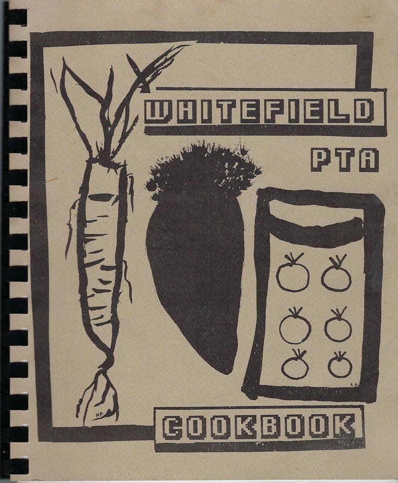 Whitefield Maine Vintage School PTA Cookbook ME Community Etsy
