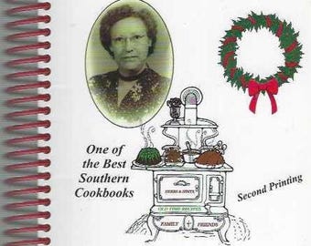 Spindale North Carolina vintage Moma's Mountain Cooking & Christmas Dinner by Joy Oakley Gillespie Cookbook NC Community Souvenir Cook Book