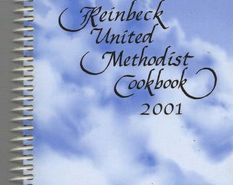 Reinbeck Iowa vintage 2001 United Methodist Church Cookbook IA Community Favorite Recipes Collectible Memorabilia Spiral Bound Cook Book