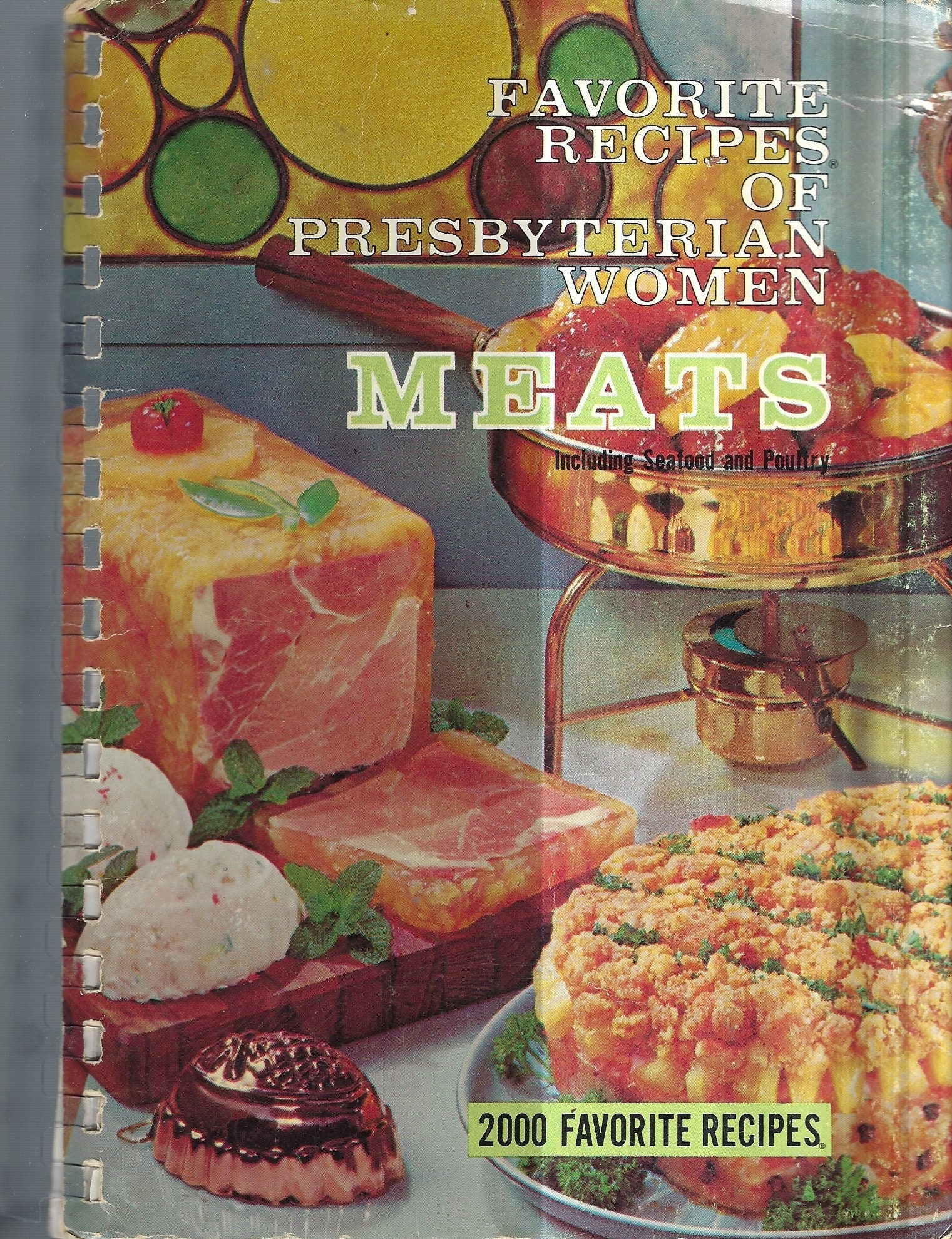 Favorite Recipes of Presbyterian Women Meats with Seafood & Poultry vintage 1967 Nation-Wide Church Members Collectible Souvenir Cook Book