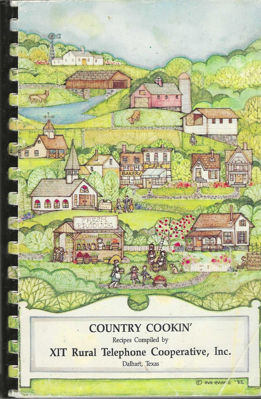 Dalhart Texas Vintage XIT Rural Telephone Cooperative Country Cookin ...