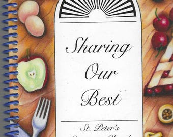 Hilltown Pennsylvania vintage St Peter's Covenant Church Sharing Our Best Cookbook PA Community Favorites Collectible Memorabilia Cook Book