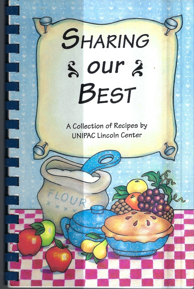 Lincoln Nebraska vintage 1996 UNIPAC Lincoln Center Sharing Our Best Cookbook NE Community Favorite Recipes Collectible Rare Local Cook Book image 1