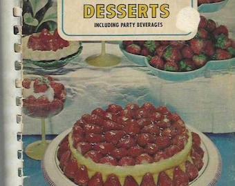 Favorite Recipes of Lutheran Ladies Desserts Church Cookbook vintage 1967 Ethnic Recipes From Many Countries Collectible Rare Cook Book