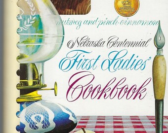 Lincoln NE Vintage 1966 Nebraska Centennial First Ladies Ethnic Kochbuch Pionier & Wild Game Rezepte Souvenir Seltenes Sammler Kochbuch