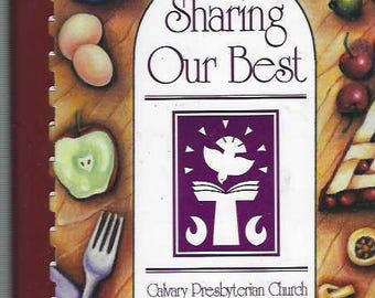 Riverton New Jersey vintage Calvary Presbyterian Church Sharing Our Best Cookbook NJ Community Favorites Collectible Memorabilia Cook Book