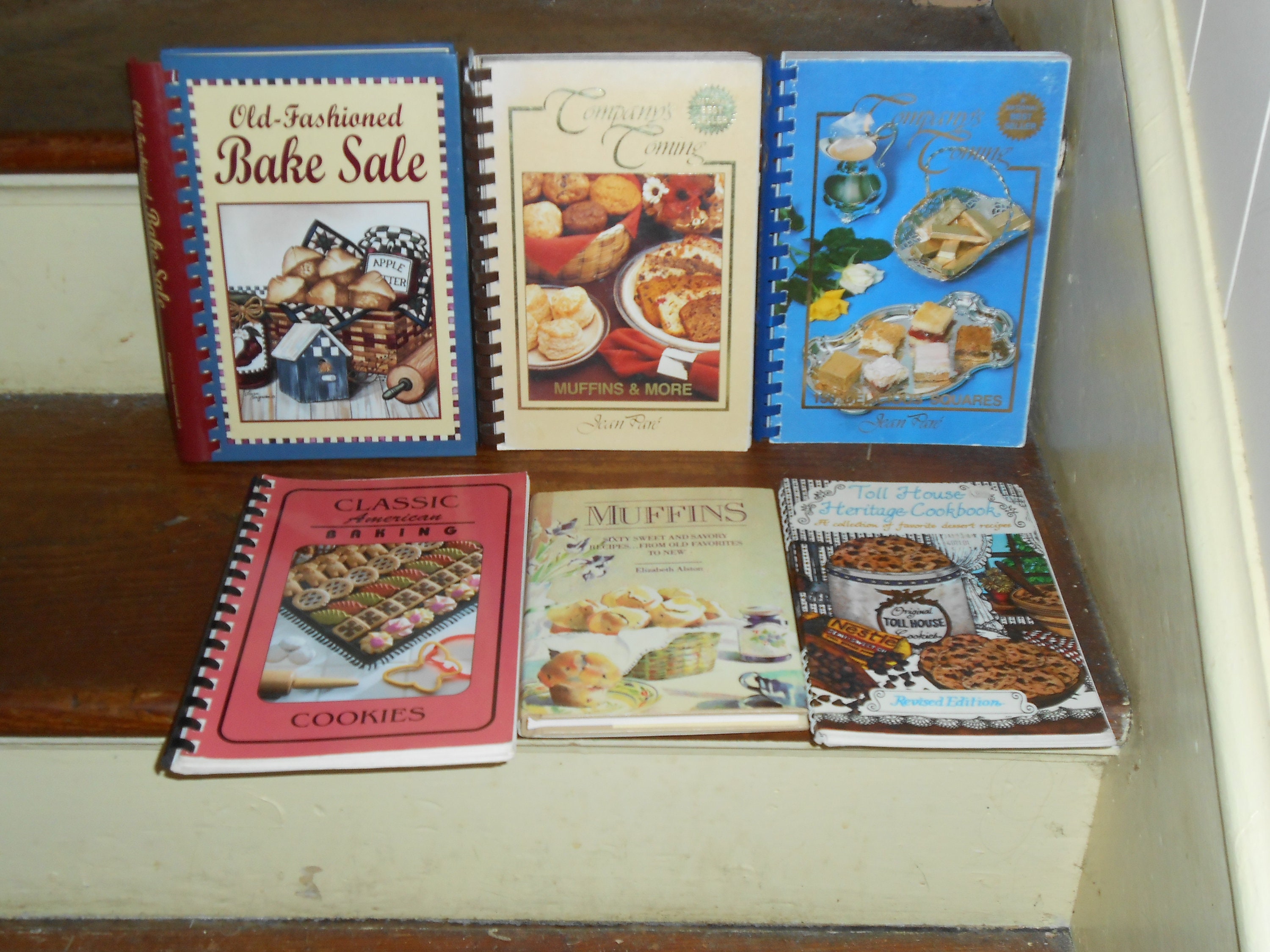 Lot of 6 Baking Cookbooks vintage rare Cookies Muffins Bars Etsy