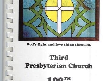 New Castle Pennsylvania vintage 1999 Third Presbyterian Church 100th Anniversary Cookbook PA Community Collectible Souvenir Rare Cook Book