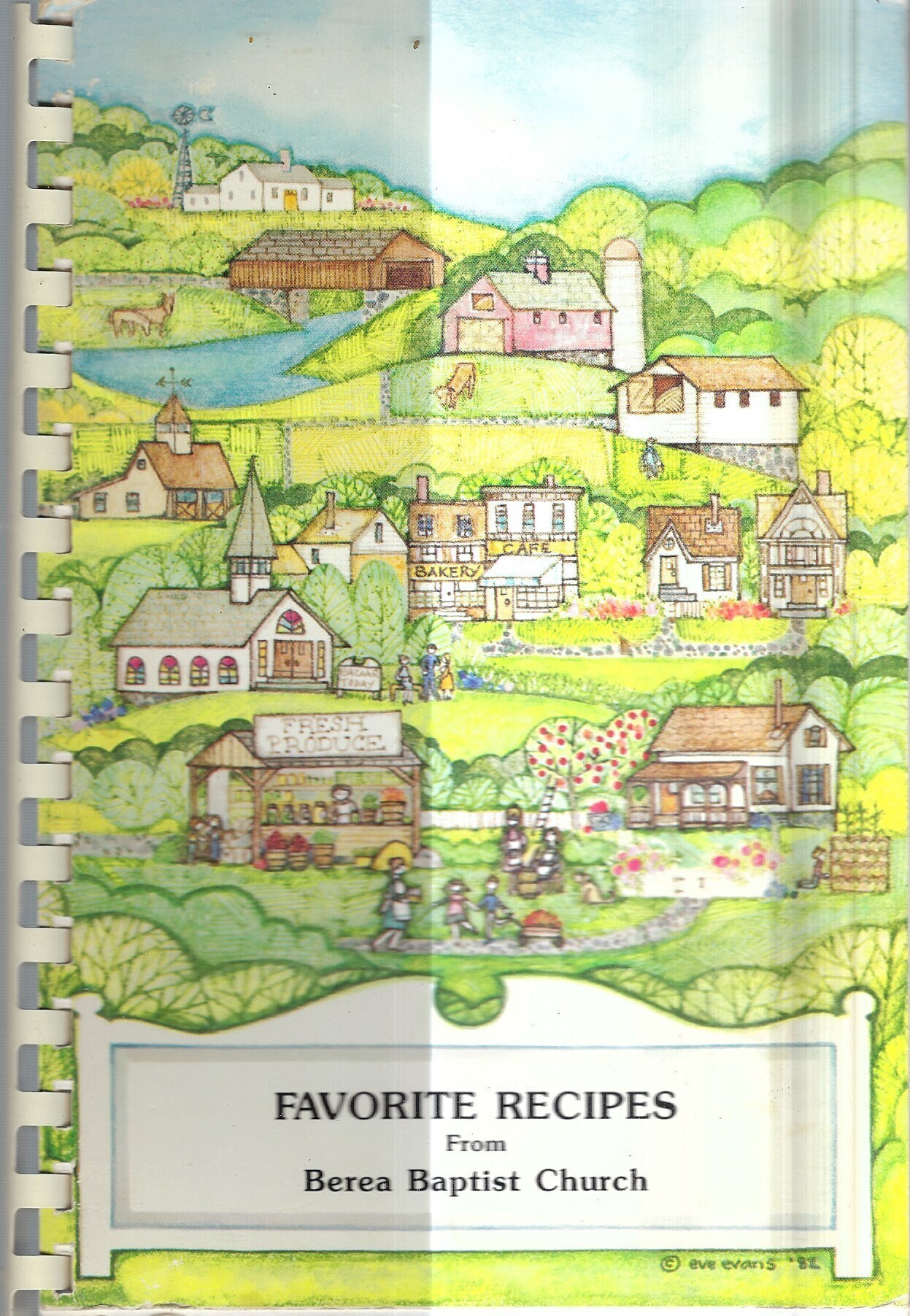Falmouth Virginia vintage 1991 Berea Baptist Church Favorite Recipes Cookbook VA Community Favorite Recipes Collectible Rare Local Cook Book