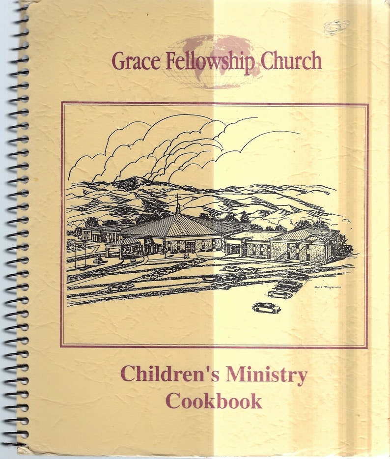 Colorado springs CO vintage Grace Fellowship Church Children's Ministry Cookbook Community Favorite Recipes Collectible Rare Local Cook Book image 1