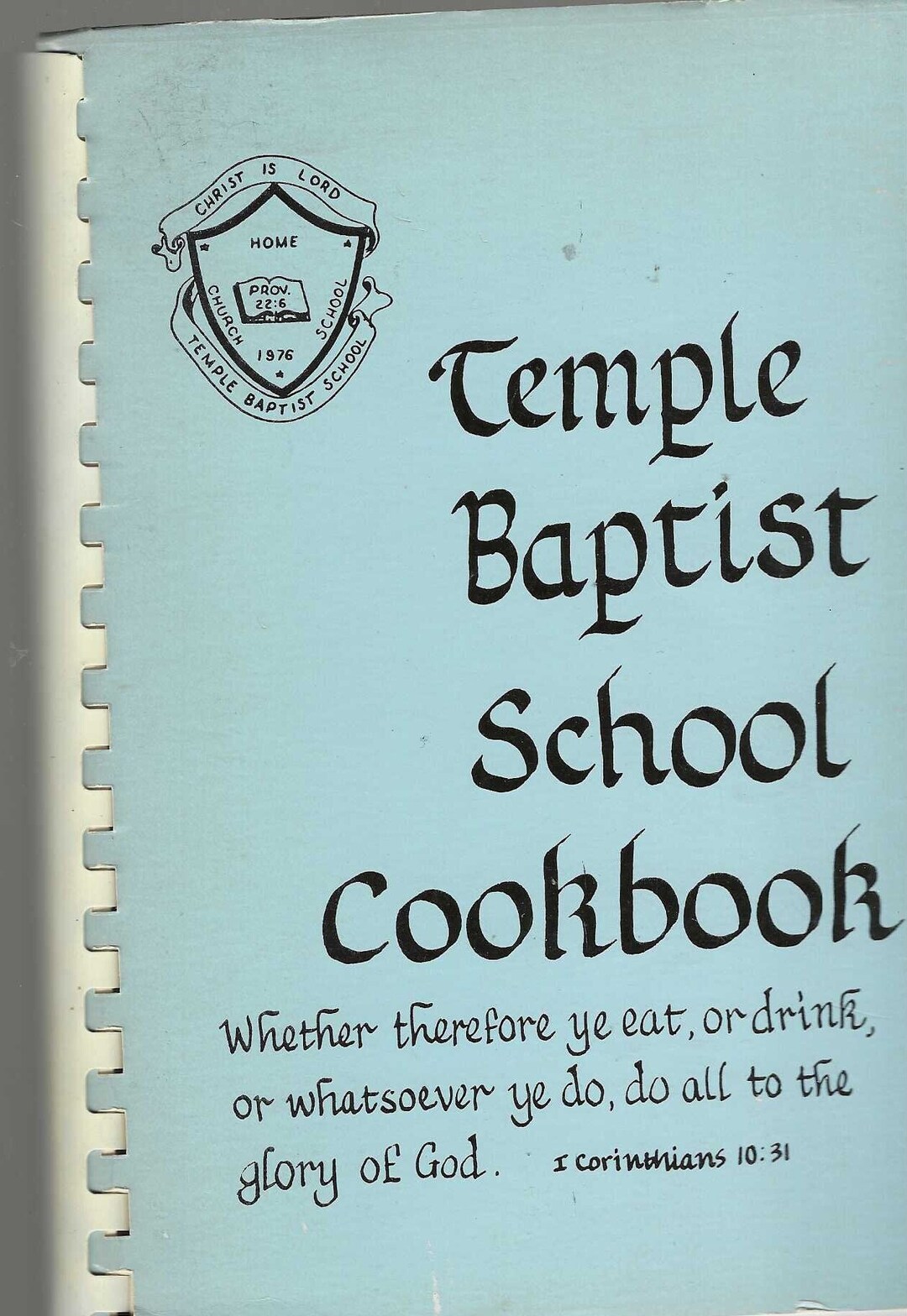 Asheville North Carolina Vintage 1984 Temple Baptist School Cookbook NC ...