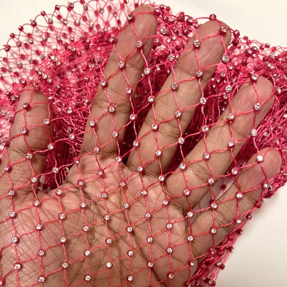 Rhinestone RED Fishnets 