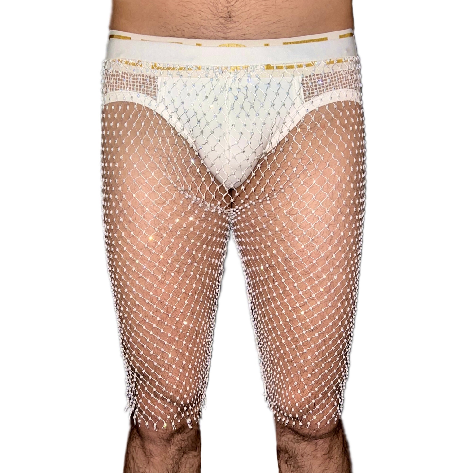 Glitter fishnet hotsell shorts
