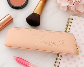 Neceser personalizado | Estuche para lápices con nombre | Neceser de maquillaje | Estuche para bolígrafos | Estuche para la escuela y la oficina | Idea de regalo