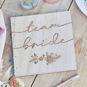 Gastenboek, Team Bride, herinneringsboek voor bruidsdouche en vrijgezellenfeest, boho-stijl feestdecoratie, album voor vrijgezellenfeest