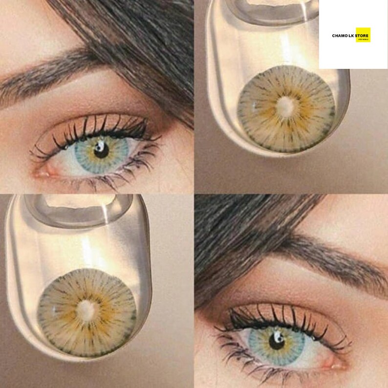 Eye Lens New York Blue Cosmetic contact lenses Colored lenses Etsy