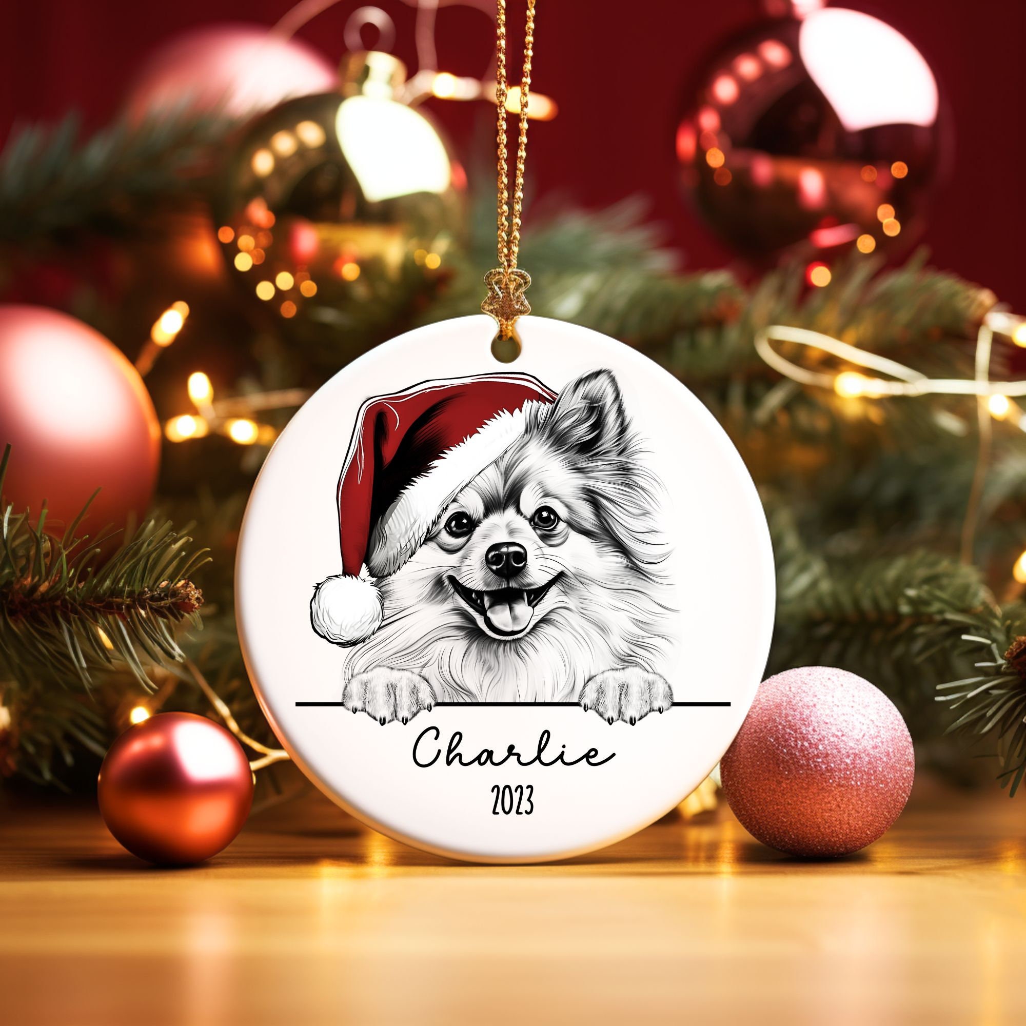 Chiweenie christmas ornaments 2025