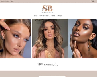Saskia | Wix Website Template | Made for Makeup Artists