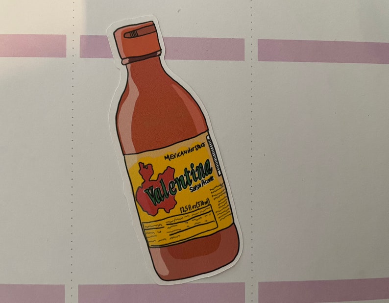 Valentina Hot Sauce Sticker Etsy
