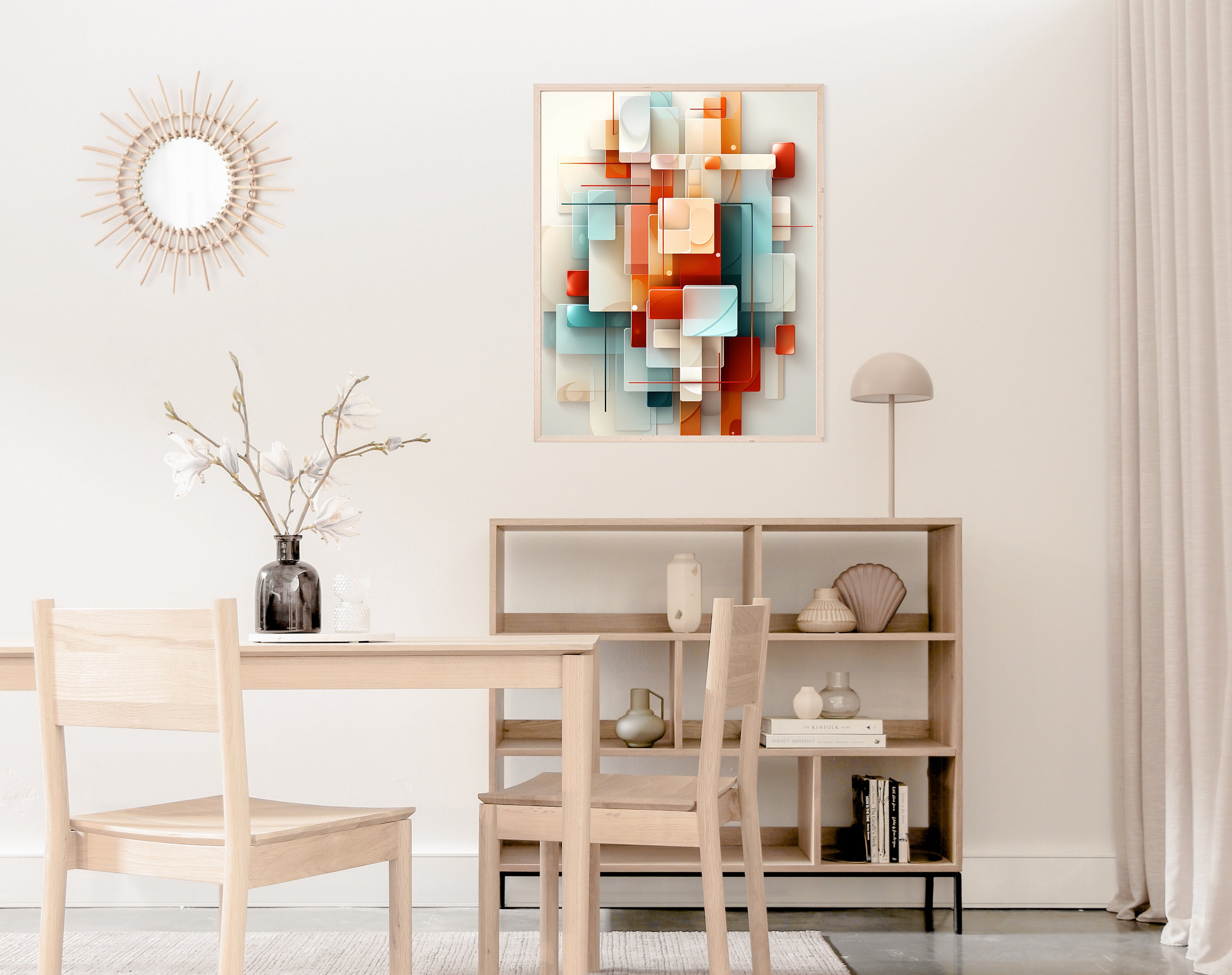 Abstract Square Art Print, Digital Download, Modern Abstract Printable ...