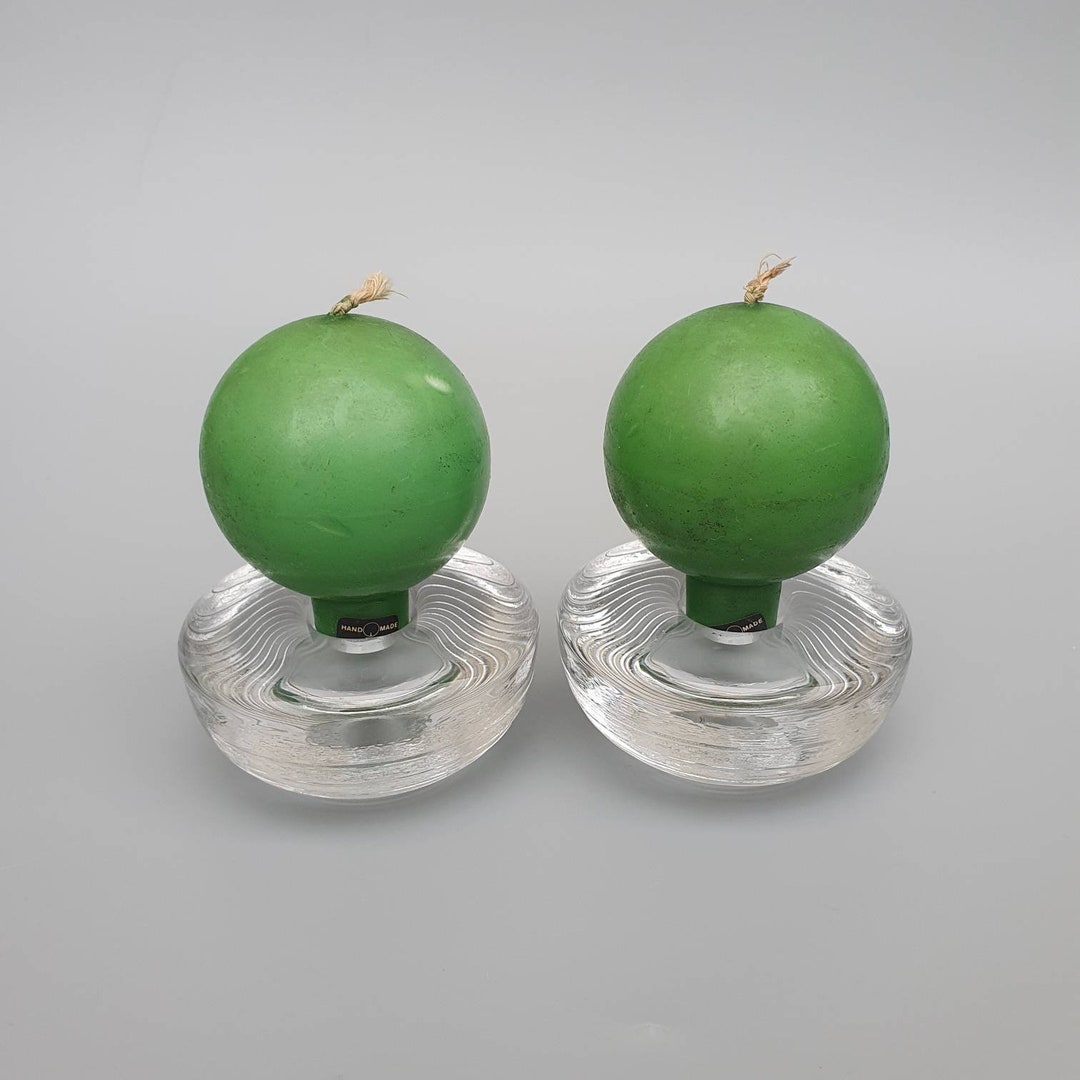 Vintage Iittala Maaru Candle Holders With Juhava Oy Candles Timo