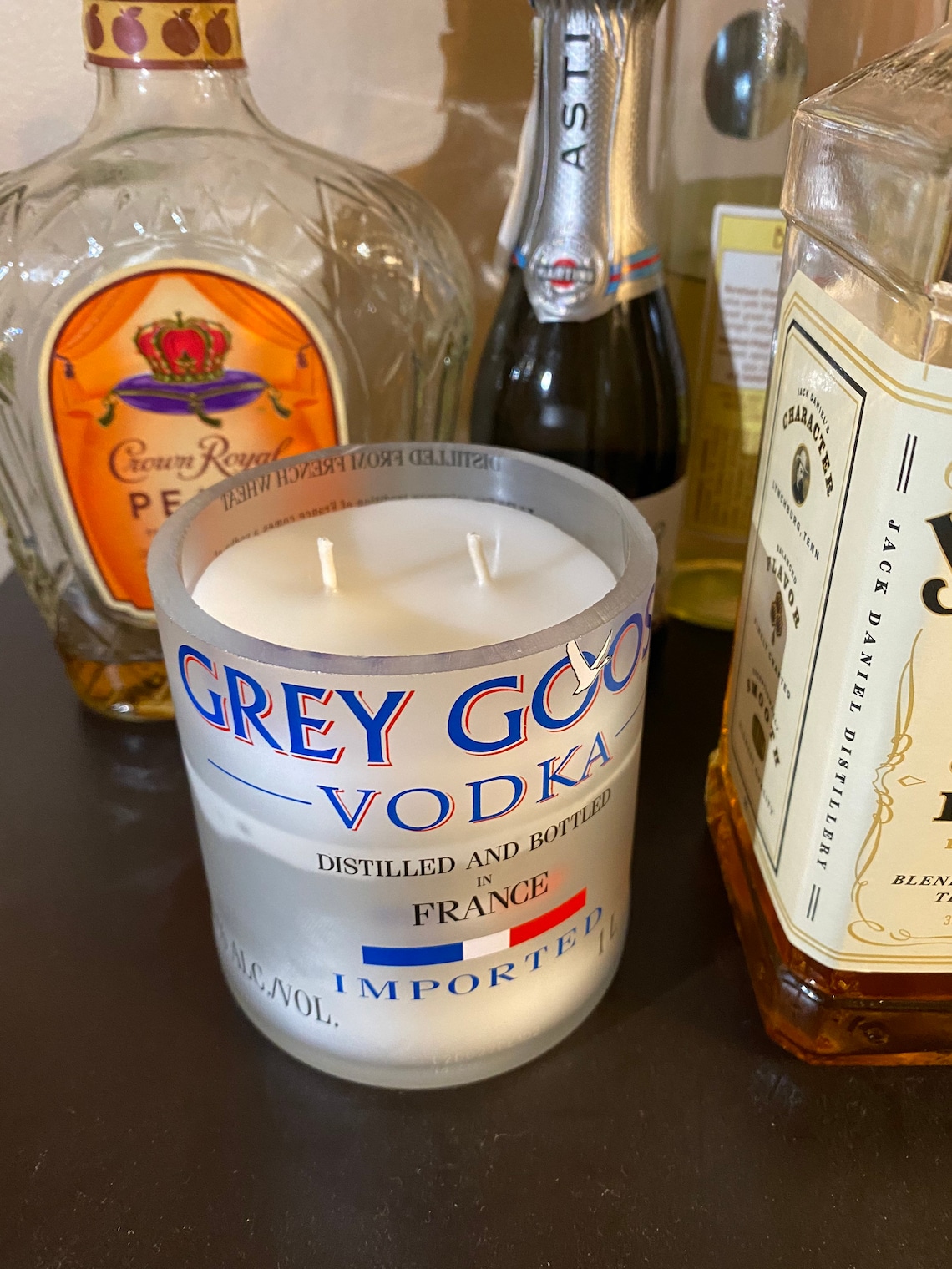 Grey Goose Vodka Container Candle Etsy